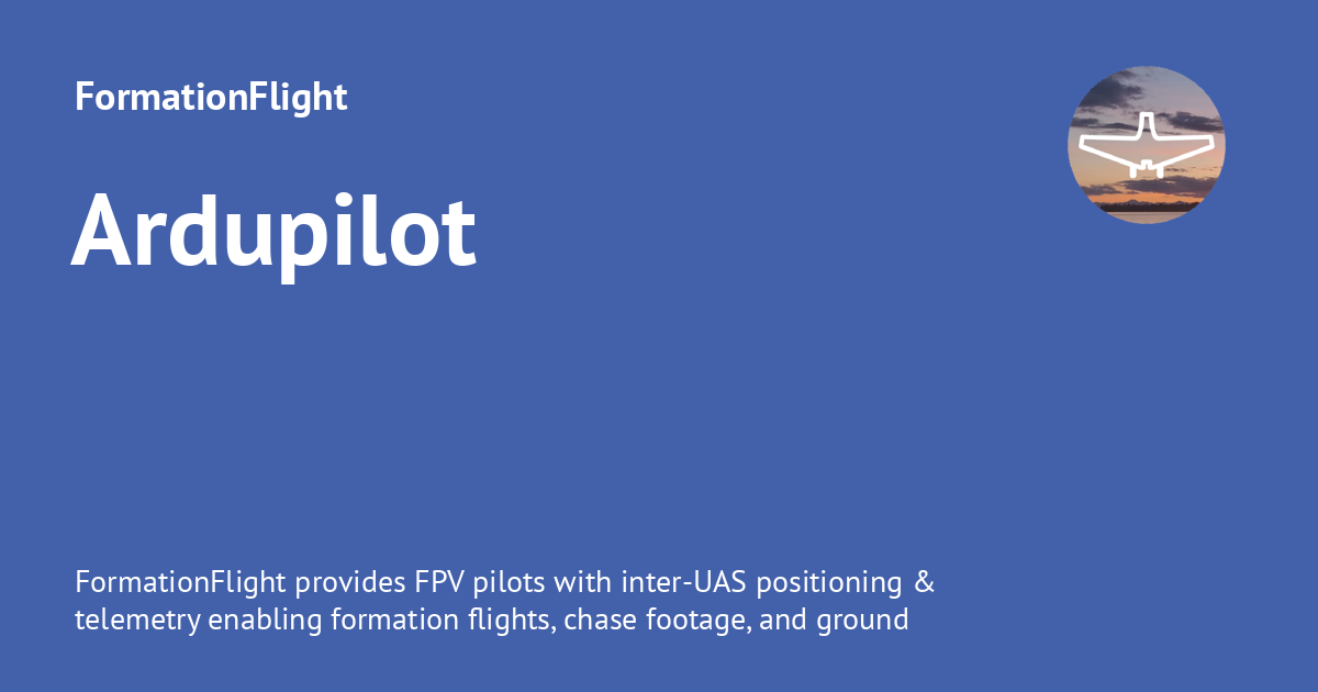 Ardupilot formationflight